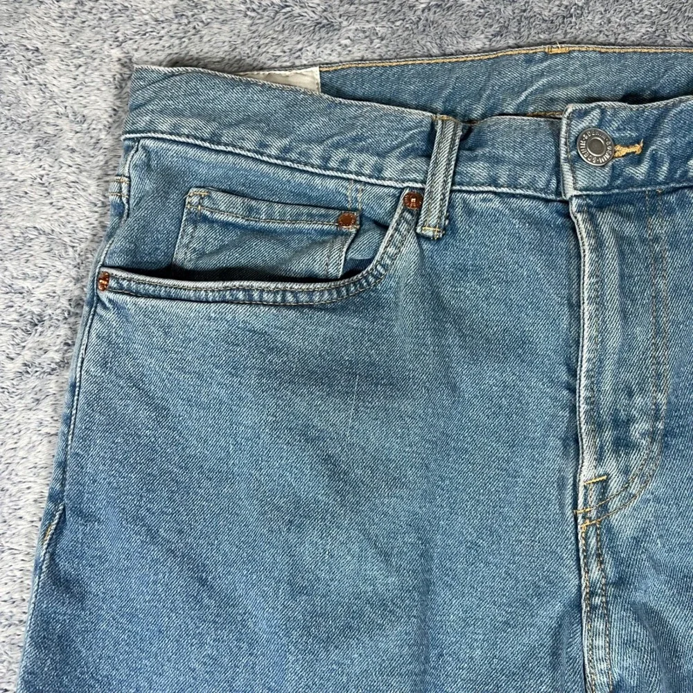 H&M Slim Fit Jeans Mens 34x32(30) Light Wash Blue Denim Stretch Pants 1024256 7